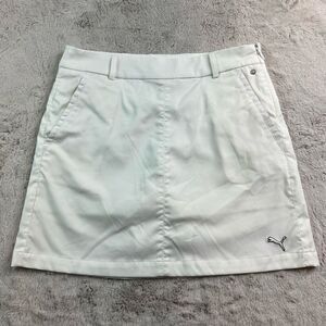 Puma Mini Skirt Skort Womens Size 4 White Golf Tennis Shorts Lined